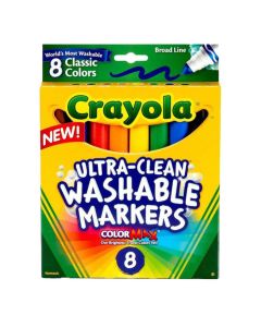 BB Crayola 8 ct. Ultra-Clean Washable Classic, Broad Line, C