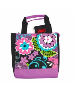 Thermos- Kids School Lunch Bag-Black Floral