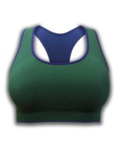 SEAMLESS BRA OLIVE/NAVY